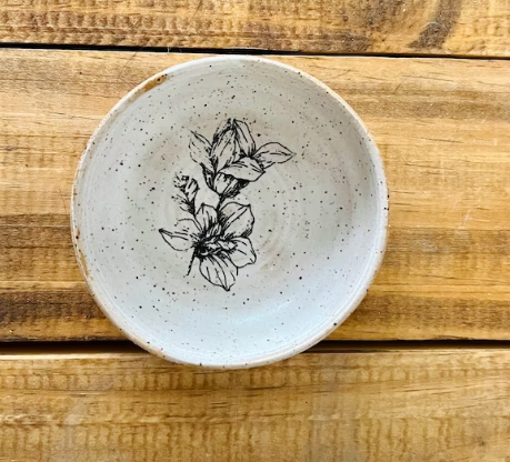 Floral Ramekin by Hands on Ceramics