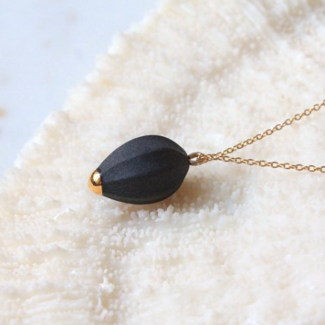 Seed Porcelain Necklace by Mier Luo