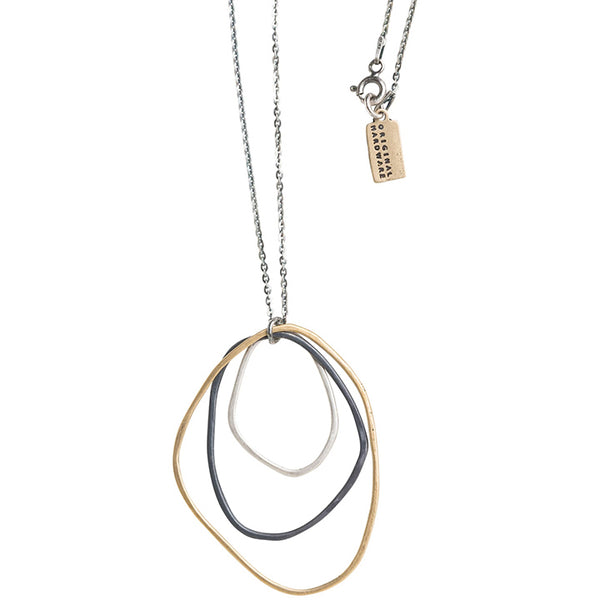 Triple Freeform Necklace by Original Hardware