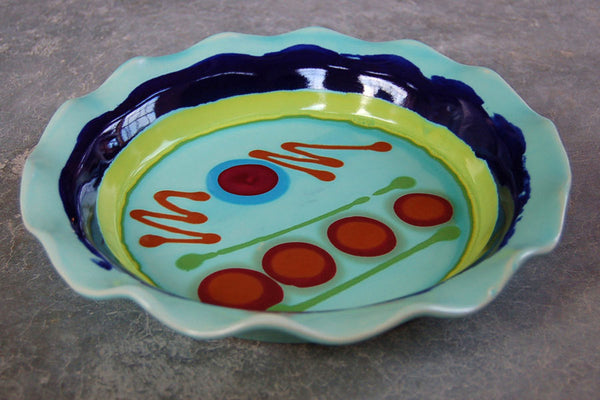 Stoneware Pie Plate by Daniel Lasser Ceramics