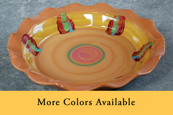 Stoneware Pie Plate by Daniel Lasser Ceramics