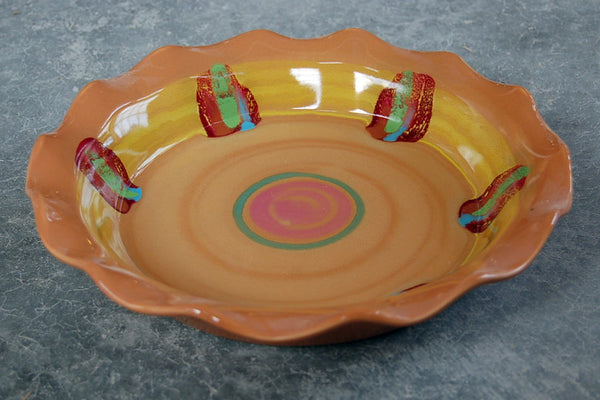Stoneware Pie Plate by Daniel Lasser Ceramics