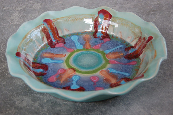 Stoneware Pie Plate by Daniel Lasser Ceramics