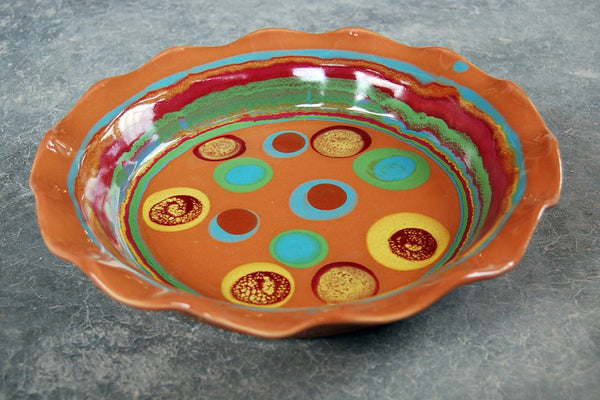 Stoneware Pie Plate by Daniel Lasser Ceramics