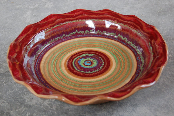 Stoneware Pie Plate by Daniel Lasser Ceramics