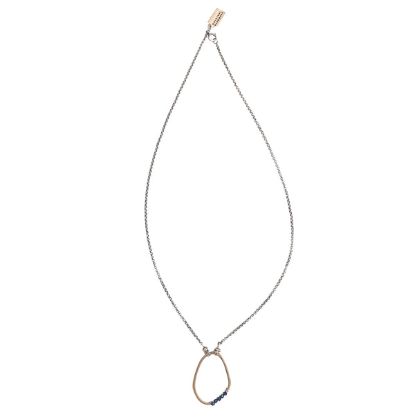 Freeform Wrap Necklace with Lapis by Original Hardware