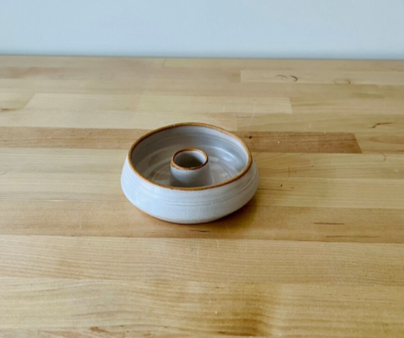 Angled Candle Holder by Hands on Ceramics