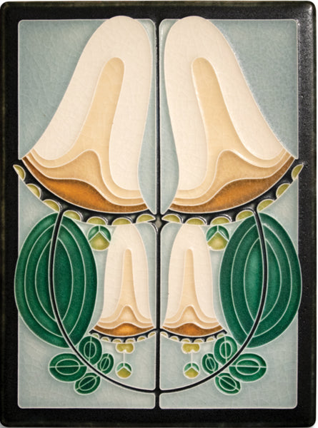 Ceramic "Blooming Bell" Tile by Motawi Tileworks