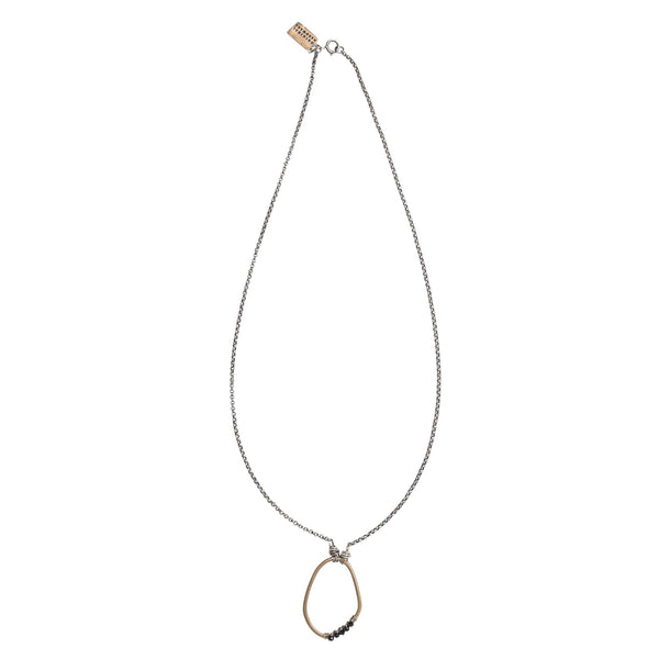 Freeform Wrap Necklace with Black Garnet by Original Hardware