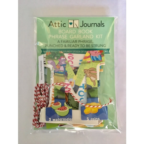 "Merry Christmas" Garland by Attic Journals