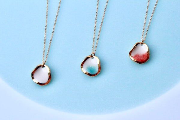 Coral Reef Porcelain Necklace by Mier Luo