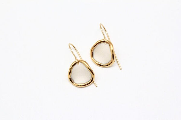 Coral Reef Porcelain Earrings by Mier Luo