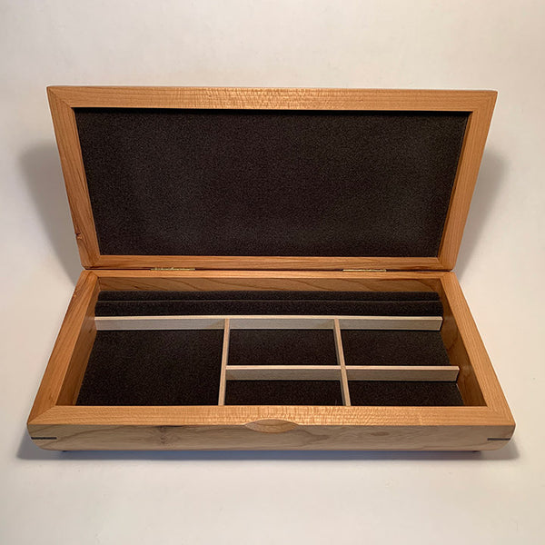 Cherry Valet Jewelry Box by Mikutowski Woodworking