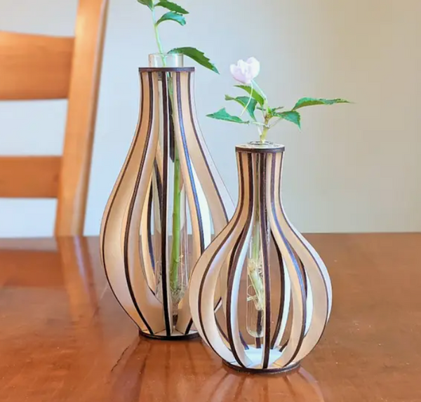 Large Baltic Birch Vase by Abalou Design