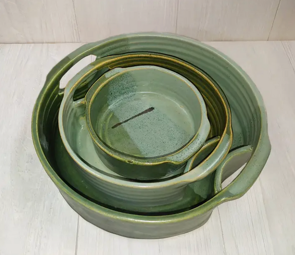 Nested Stoneware Baker Set by Maggy Ames