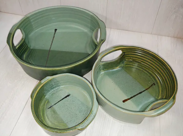 Nested Stoneware Baker Set by Maggy Ames