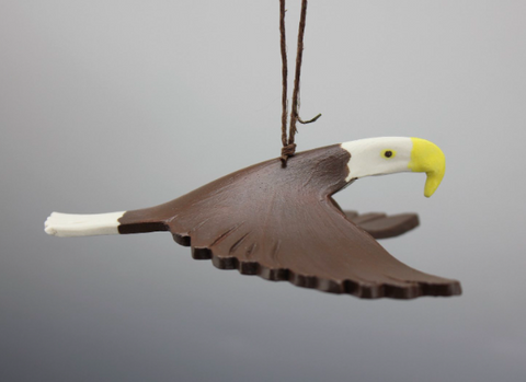 Porcelain Eagle Ornament by Beth DiCara