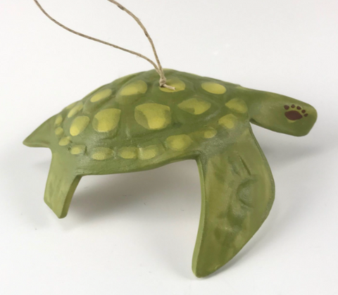 Porcelain Sea Turtle Ornament by Beth DiCara