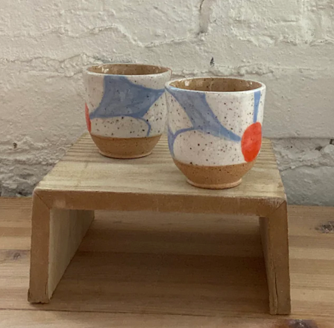 Daisy Sake Cup by Rise and Shine Ceramics