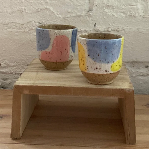 Party Pop Sake Cup by Rise and Shine Ceramics
