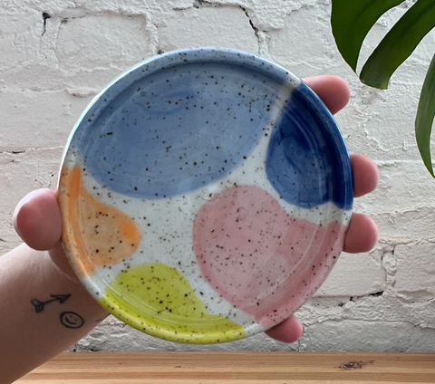 Party Pop Plate by Rise and Shine Ceramics