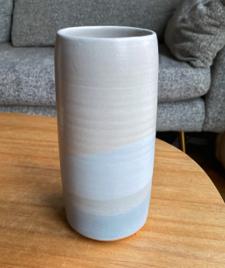 Tall Cylinder Vase by Hands on Ceramics