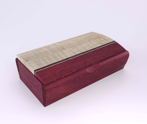 Purple Heart Treasure Box by Mikutowski Woodworking