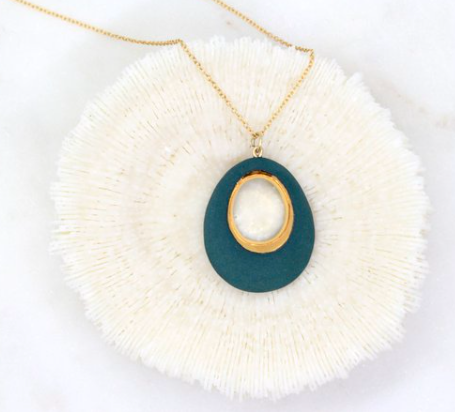 Oasis Porcelain Necklace by Mier Luo