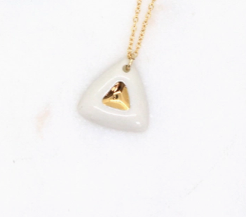 Guardian Prism Porcelain Necklace by Mier Luo