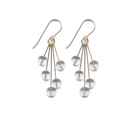 Water Drop Cluster Earrings by I. Ronni Kappos