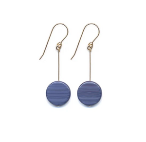 Blueberry Circle Drop Earrings by I. Ronni Kappos