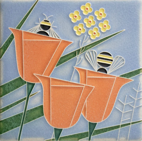 Ceramic "Coming & Going" Tile by Motawi Tileworks