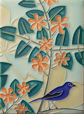 Ceramic Bluebird Tile by Motawi Tileworks
