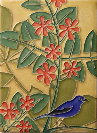 Ceramic Bluebird Tile by Motawi Tileworks