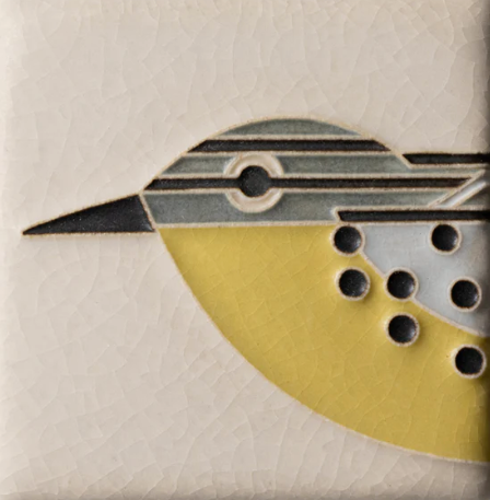 Ceramic Warbler Tile by Motawi Tileworks