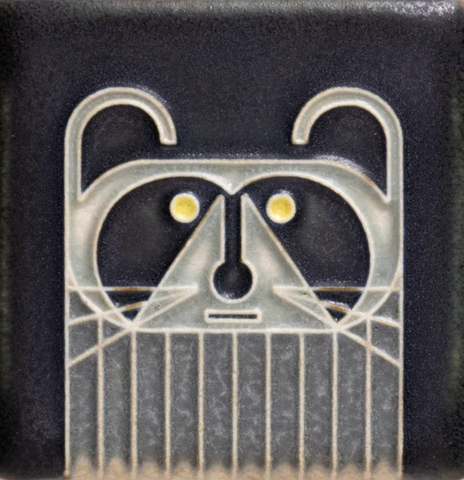 Ceramic Raccoon Tile by Motawi Tileworks