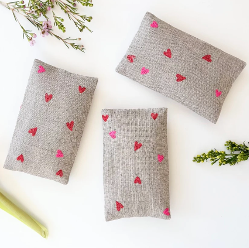 Micro Hearts Lavender Sachet by K studio