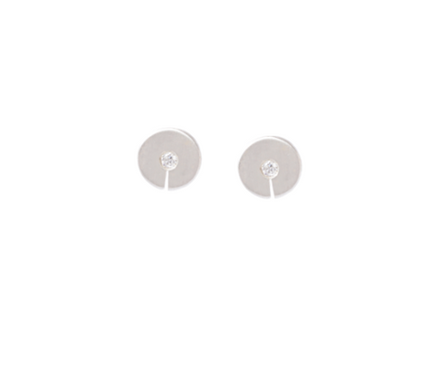 Celah Grey Diamond Stud Earrings by Dan-yell