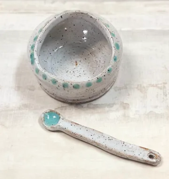Stoneware Salt Hotel by Bari Moss Ceramics