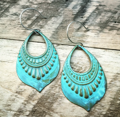 Roma Verdigris Earrings by SSD Jewelry