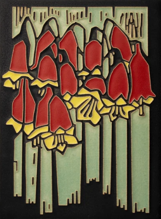 Ceramic "Maggie's Garden" Tile by Motawi Tileworks