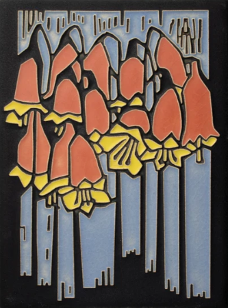 Ceramic "Maggie's Garden" Tile by Motawi Tileworks