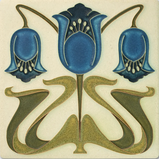 Ceramic Coronet Tile by Motawi Tileworks