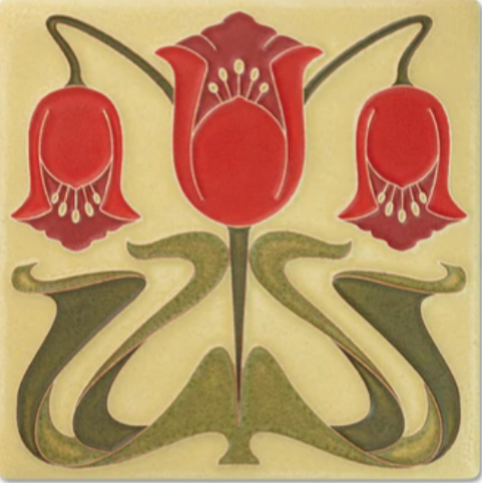 Ceramic Coronet Tile by Motawi Tileworks