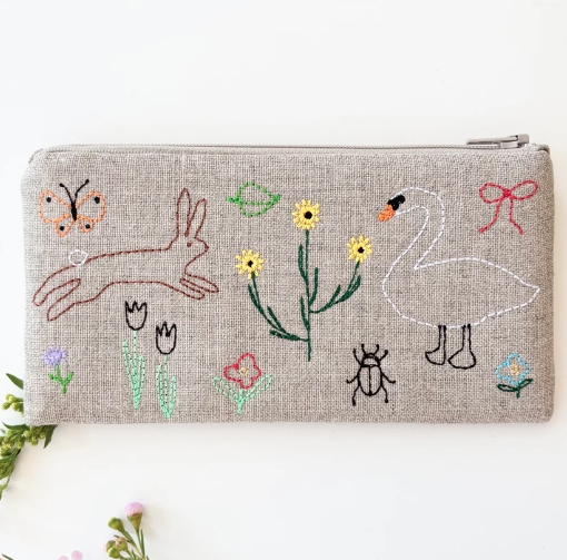 Small Linen Biota Pouch by K studio