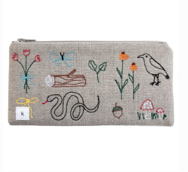Small Linen Biota Pouch by K studio