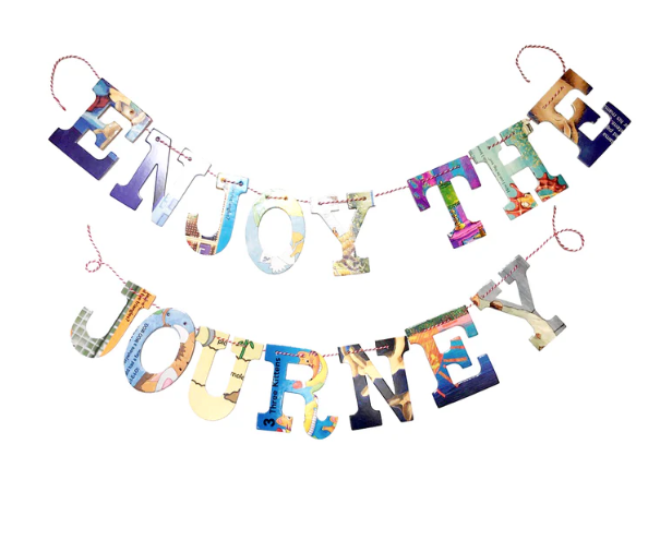 "Enjoy the Journey" Garland by Attic Journals