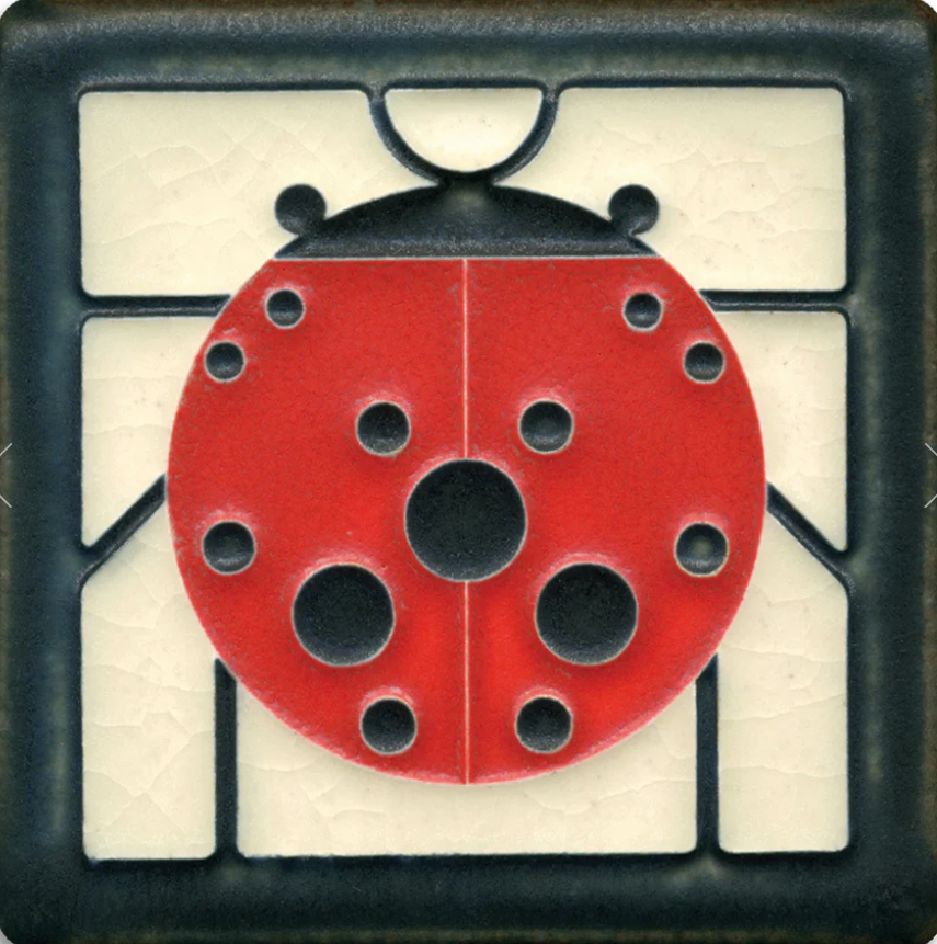 Ceramic Ladybug Tile by Motawi Tileworks