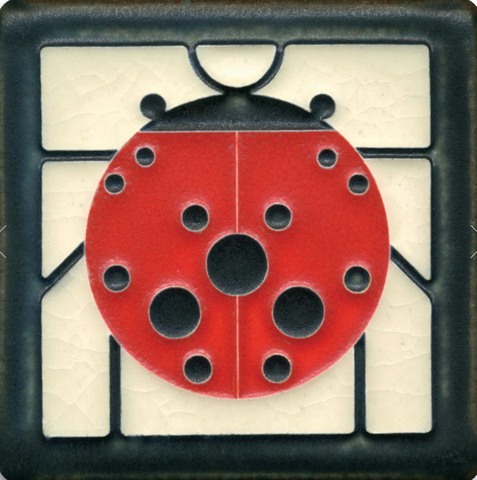 Ceramic Ladybug Tile by Motawi Tileworks
