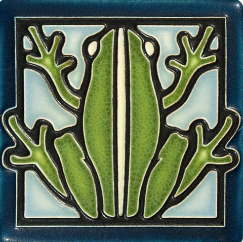 Ceramic Frog Tile by Motawi Tileworks